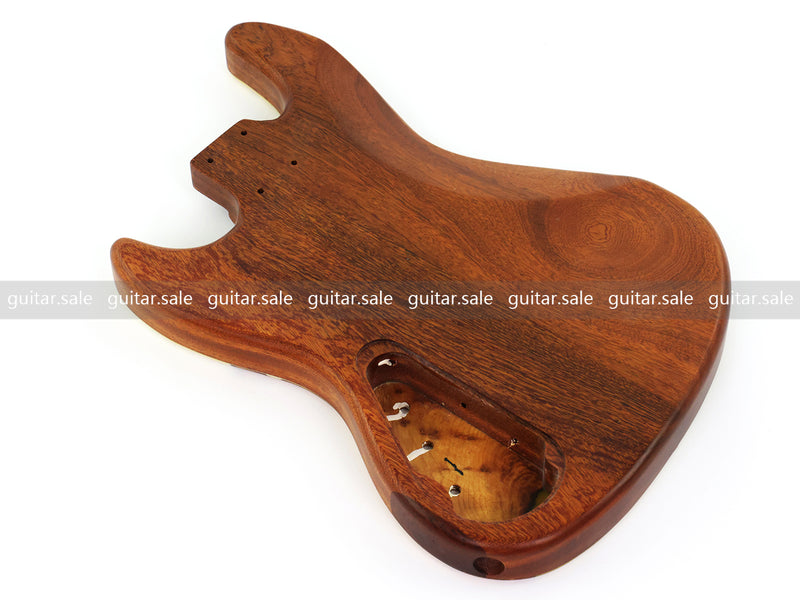 One-of-a-Kind Burl Wood Veneer Epoxy Resin Jazz Bass Style Electric Bass Guitar Body (JBE-012)