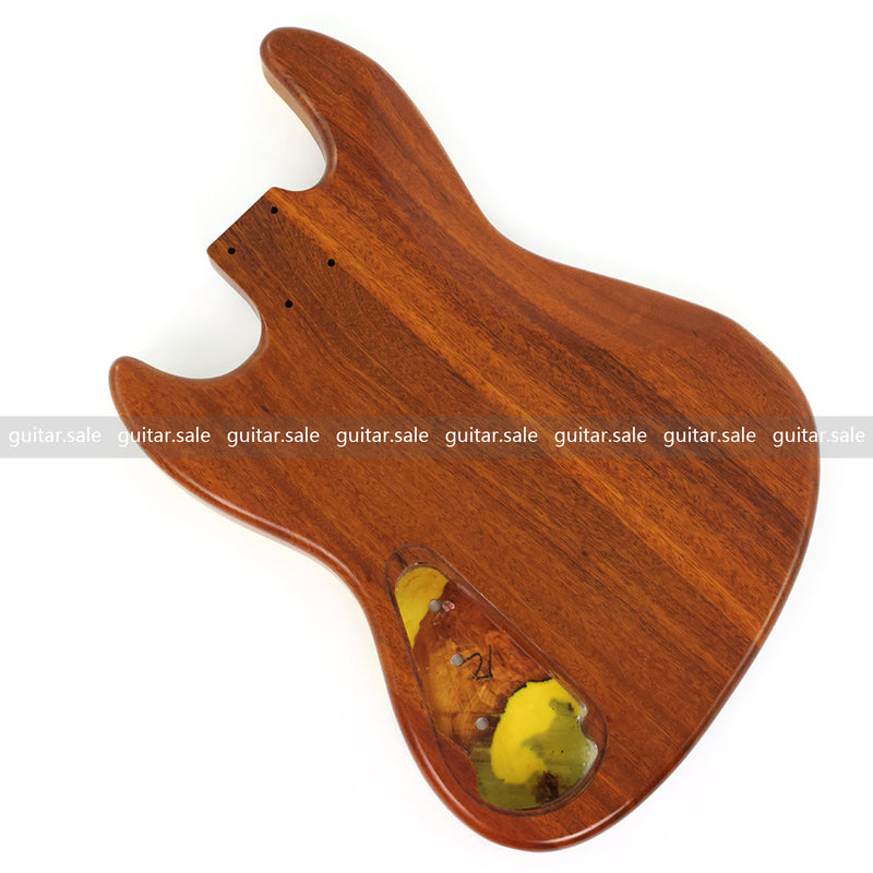 One-of-a-Kind Burl Wood Veneer Epoxy Resin Jazz Bass Style Electric Bass Guitar Body (JBE-013)