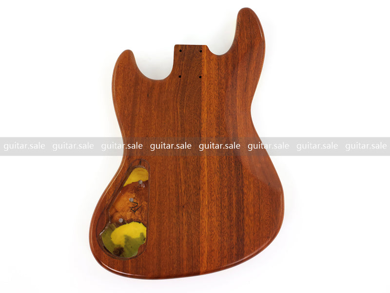 One-of-a-Kind Burl Wood Veneer Epoxy Resin Jazz Bass Style Electric Bass Guitar Body (JBE-013)