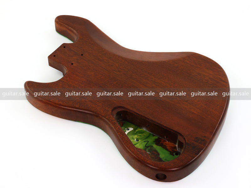 One-of-a-Kind Burl Wood Veneer Epoxy Resin Jazz Bass Style Electric Bass Guitar Body (JBE-016)