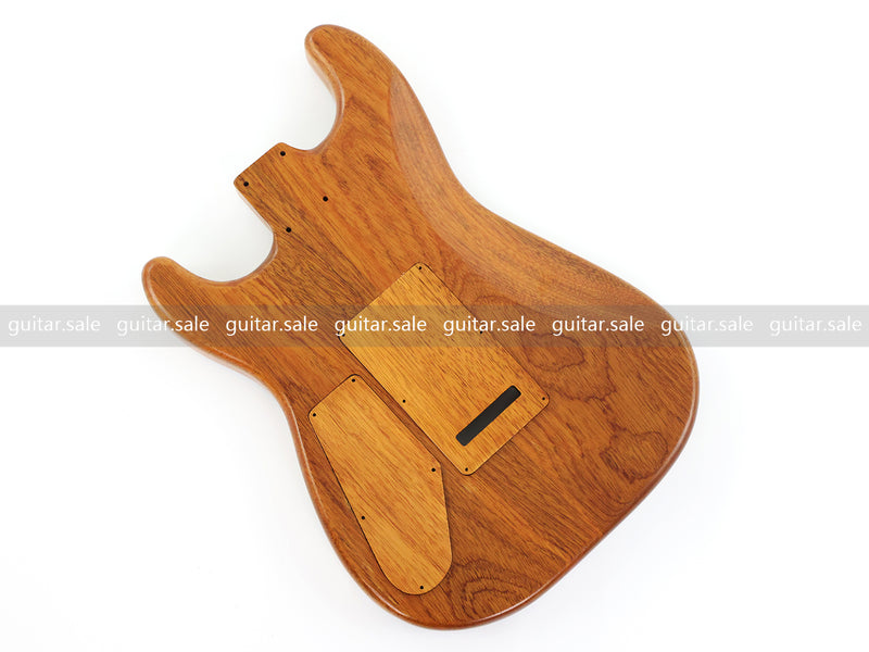 One-of-a-Kind Burl Wood Veneer Epoxy Resin ST Style Electric Guitar Body (SBE-004)