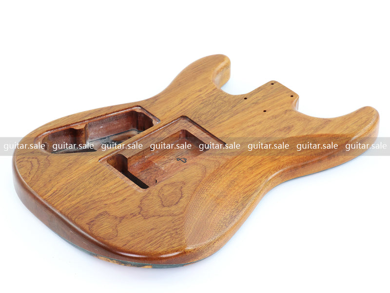 One-of-a-Kind Burl Wood Veneer Epoxy Resin ST Style Electric Guitar Body (SBE-004)