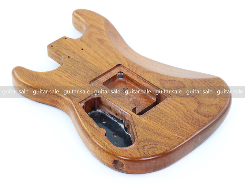 One-of-a-Kind Burl Wood Veneer Epoxy Resin ST Style Electric Guitar Body (SBE-004)