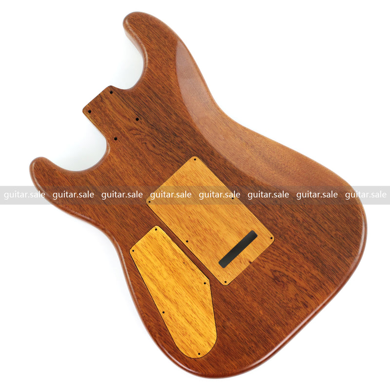 One-of-a-Kind Burl Wood Veneer Epoxy Resin ST Style Electric Guitar Body (SBE-005)