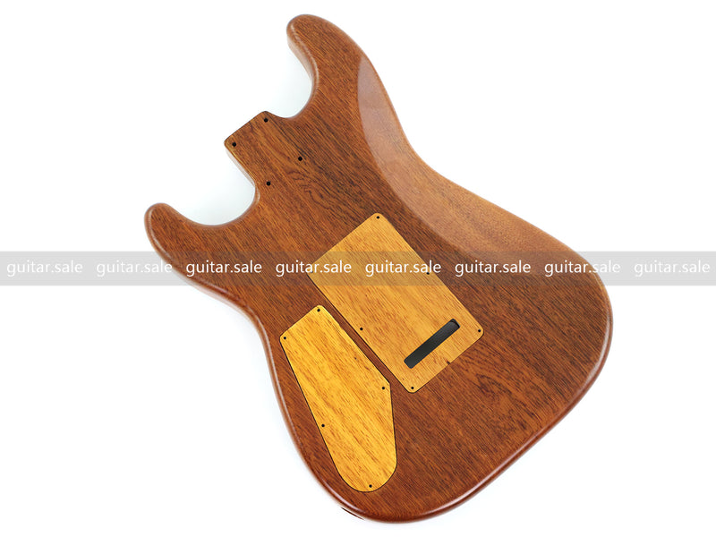 One-of-a-Kind Burl Wood Veneer Epoxy Resin ST Style Electric Guitar Body (SBE-005)
