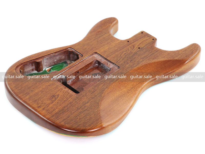 One-of-a-Kind Burl Wood Veneer Epoxy Resin ST Style Electric Guitar Body (SBE-005)