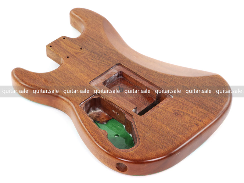 One-of-a-Kind Burl Wood Veneer Epoxy Resin ST Style Electric Guitar Body (SBE-005)