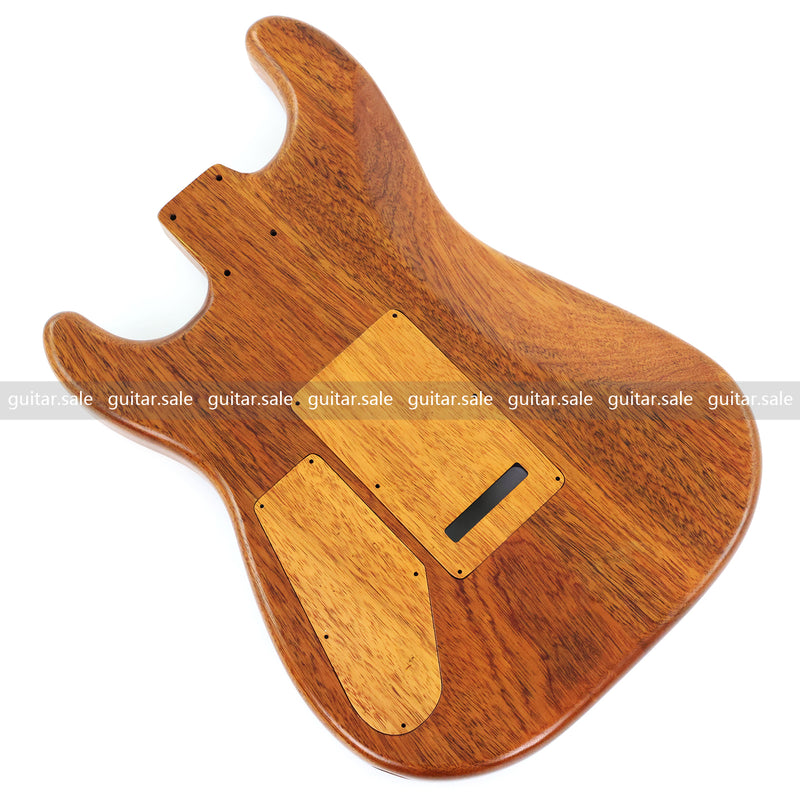 One-of-a-Kind Burl Wood Veneer Epoxy Resin ST Style Electric Guitar Body (SBE-006)