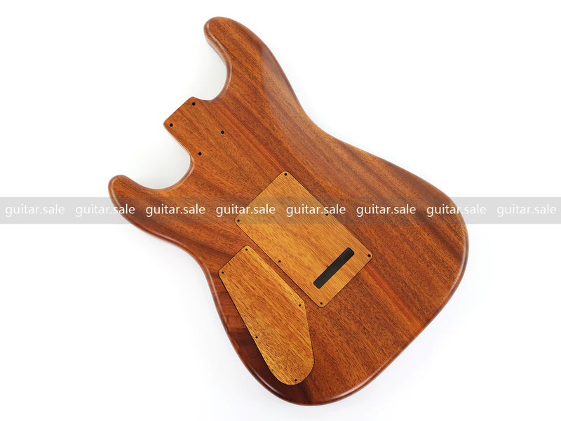 One-of-a-Kind Burl Wood Veneer Epoxy Resin ST Style Electric Guitar Body (SBE-010)