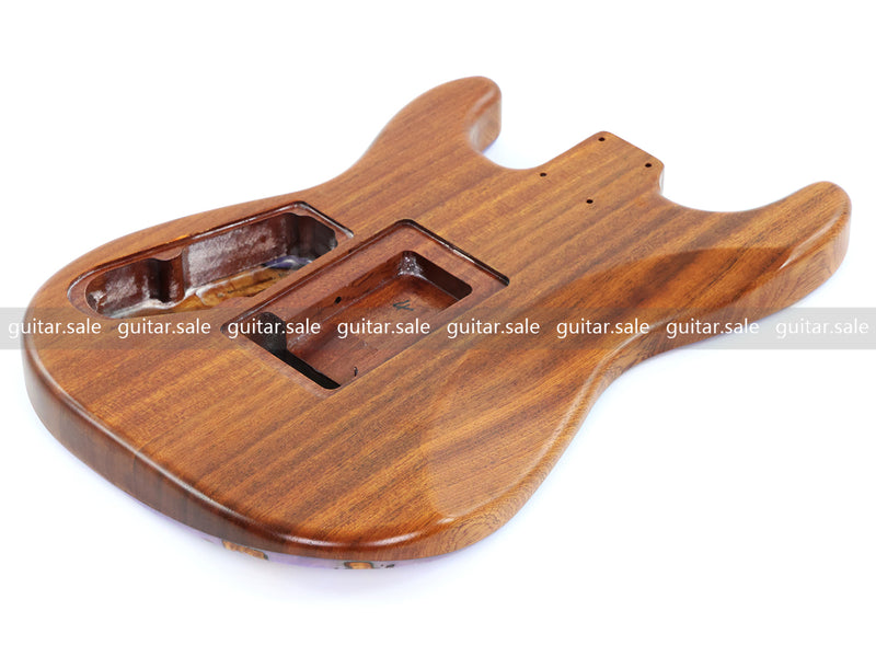 One-of-a-Kind Burl Wood Veneer Epoxy Resin ST Style Electric Guitar Body (SBE-011)