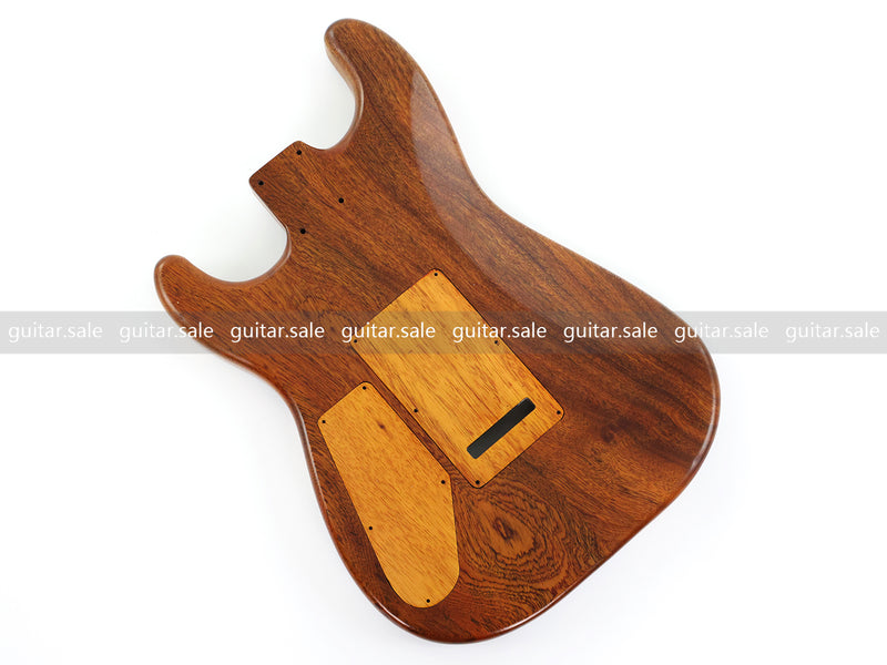 One-of-a-Kind Burl Wood Veneer Epoxy Resin ST Style Electric Guitar Body (SBE-012)