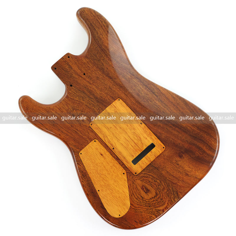 One-of-a-Kind Burl Wood Veneer Epoxy Resin ST Style Electric Guitar Body (SBE-012)