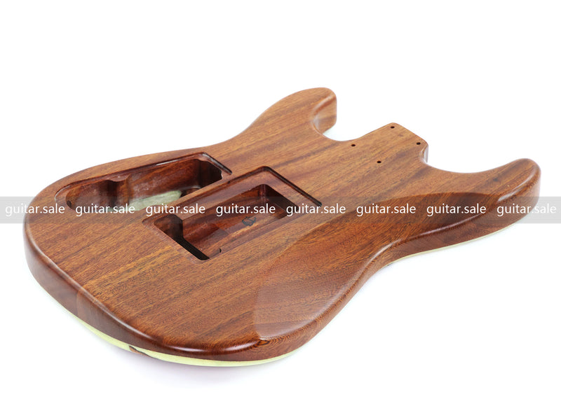 One-of-a-Kind Burl Wood Veneer Epoxy Resin ST Style Electric Guitar Body (SBE-013)