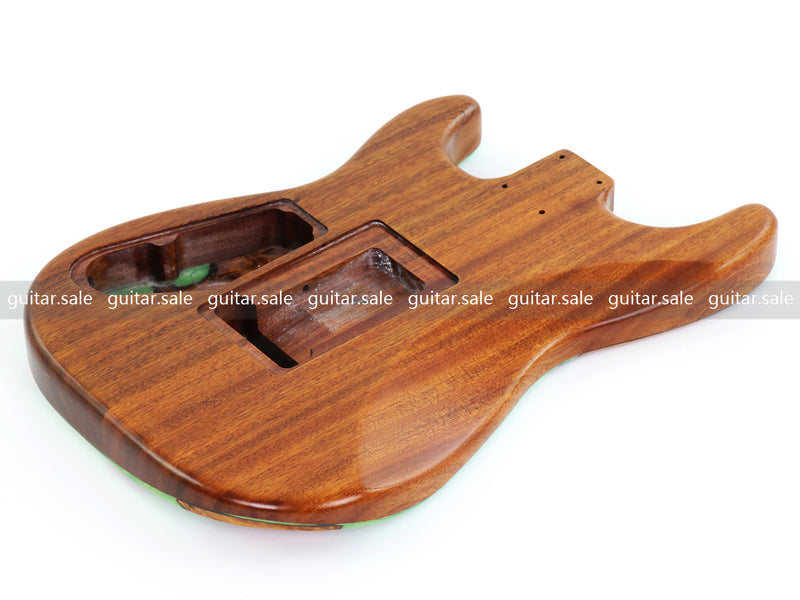One-of-a-Kind Burl Wood Veneer Epoxy Resin ST Style Electric Guitar Body (SBE-015)