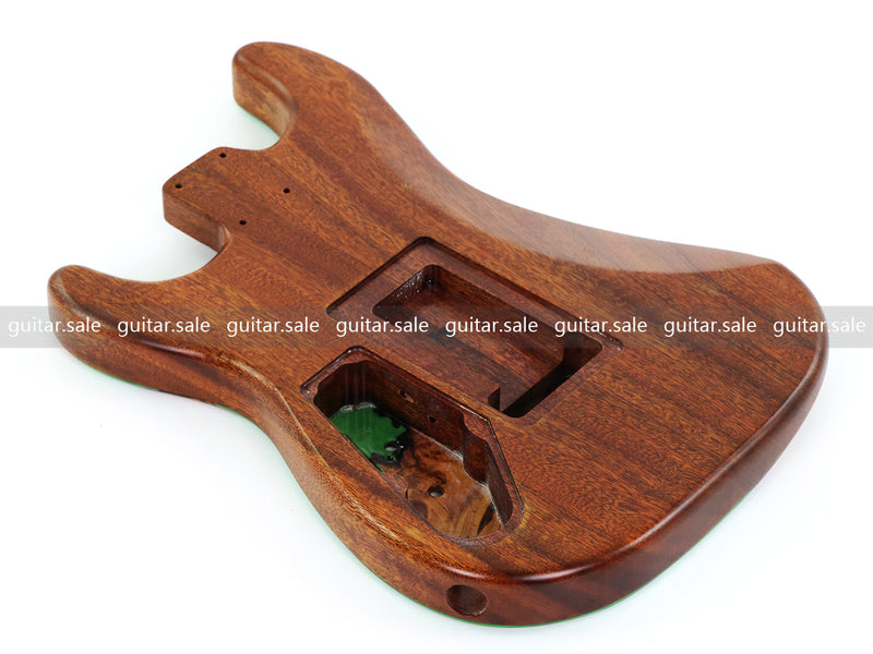 One-of-a-Kind Burl Wood Veneer Epoxy Resin ST Style Electric Guitar Body (SBE-017)