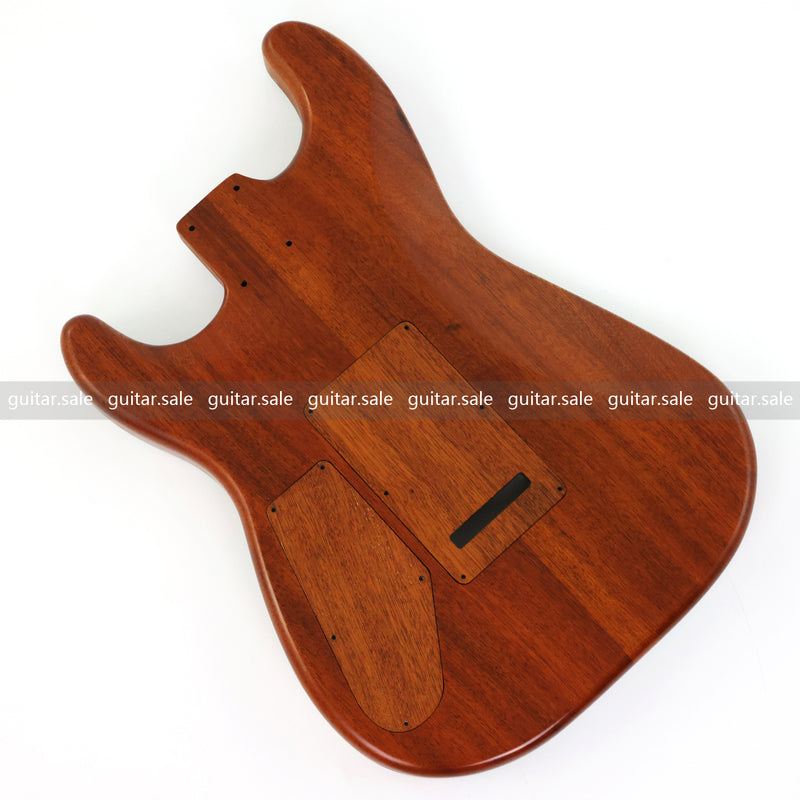 One-of-a-Kind Burl Wood Veneer Epoxy Resin ST Style Electric Guitar Body (SBE-018)