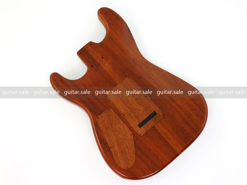 One-of-a-Kind Burl Wood Veneer Epoxy Resin ST Style Electric Guitar Body (SBE-018)