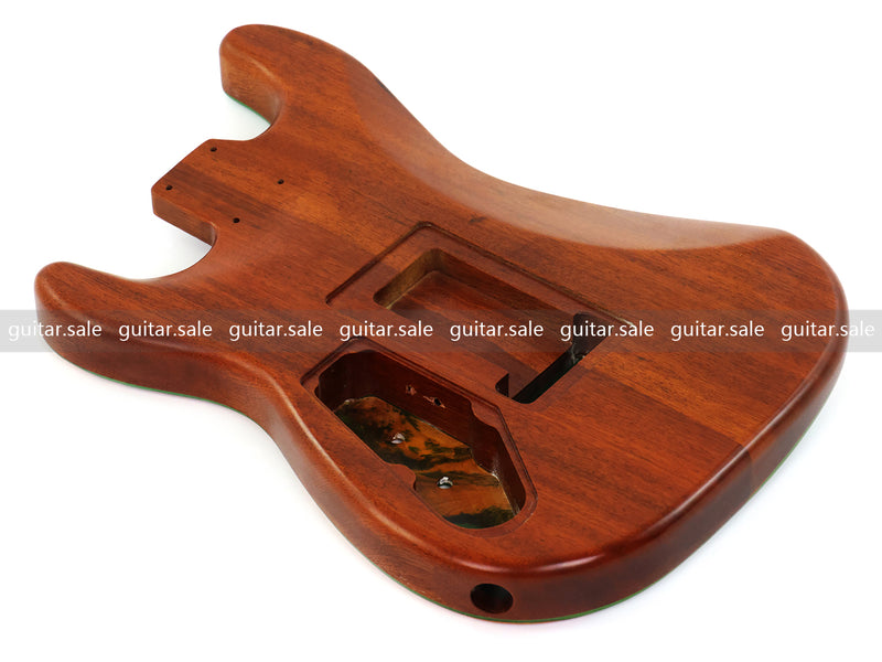 One-of-a-Kind Burl Wood Veneer Epoxy Resin ST Style Electric Guitar Body (SBE-018)