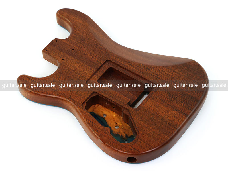 One-of-a-Kind Burl Wood Veneer Epoxy Resin ST Style Electric Guitar Body (SBE-019)