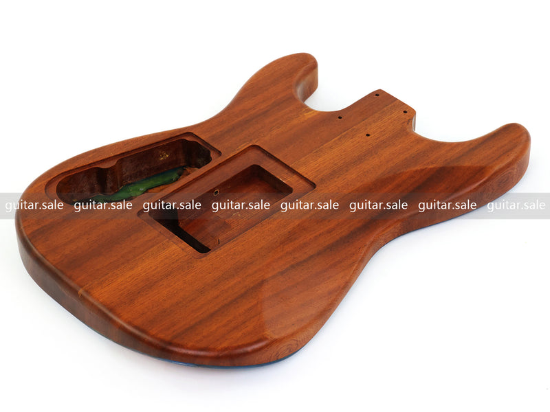 One-of-a-Kind Burl Wood Veneer Epoxy Resin ST Style Electric Guitar Body (SBE-020)