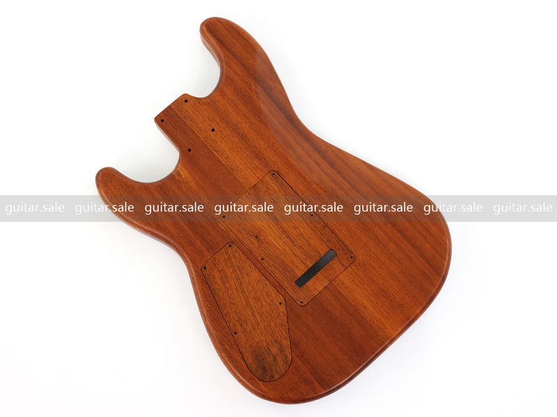 One-of-a-Kind Burl Wood Veneer Epoxy Resin ST Style Electric Guitar Body (SBE-020)