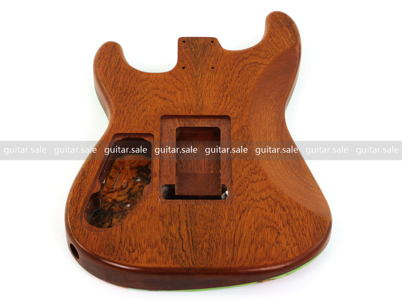 One-of-a-Kind Burl Wood Veneer Epoxy Resin ST Style Electric Guitar Body (SBE-021)