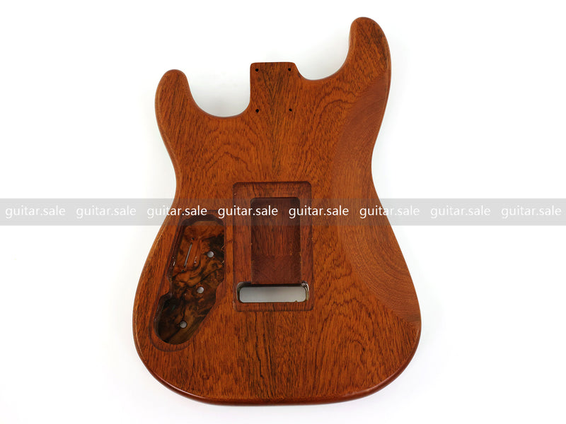 One-of-a-Kind Burl Wood Veneer Epoxy Resin ST Style Electric Guitar Body (SBE-021)