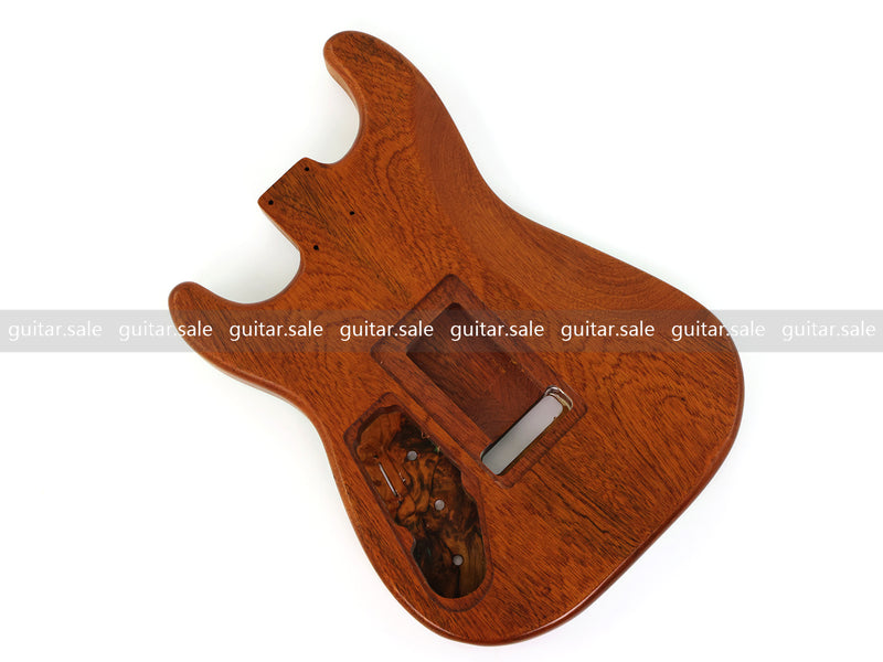 One-of-a-Kind Burl Wood Veneer Epoxy Resin ST Style Electric Guitar Body (SBE-021)