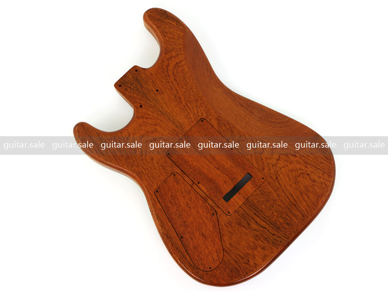 One-of-a-Kind Burl Wood Veneer Epoxy Resin ST Style Electric Guitar Body (SBE-021)