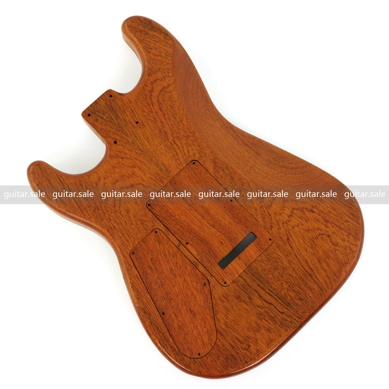 One-of-a-Kind Burl Wood Veneer Epoxy Resin ST Style Electric Guitar Body (SBE-021)