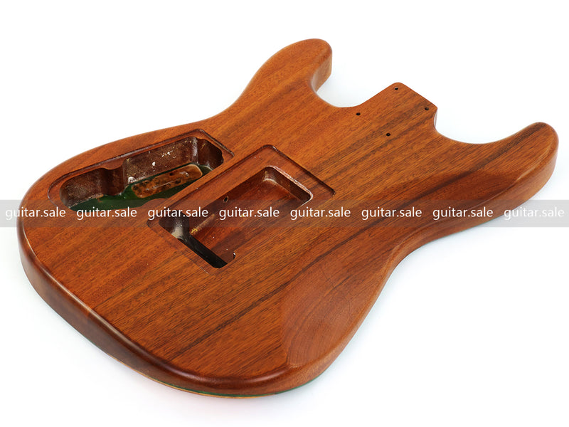 One-of-a-Kind Burl Wood Veneer Epoxy Resin ST Style Electric Guitar Body (SBE-022)