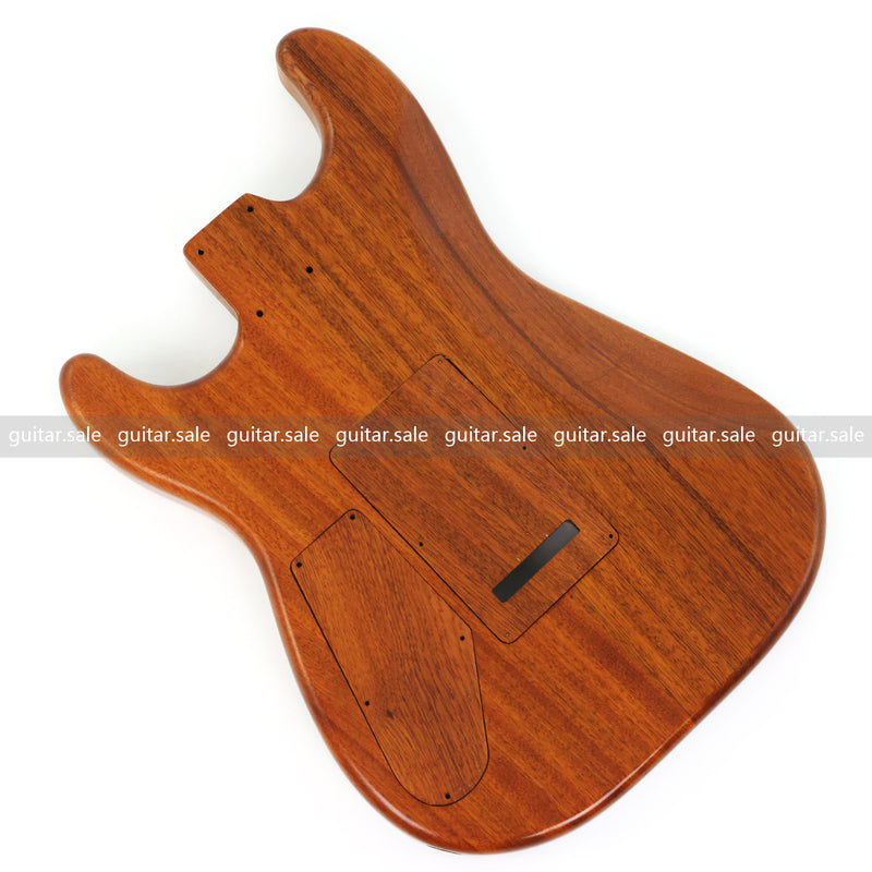 One-of-a-Kind Burl Wood Veneer Epoxy Resin ST Style Electric Guitar Body (SBE-022)