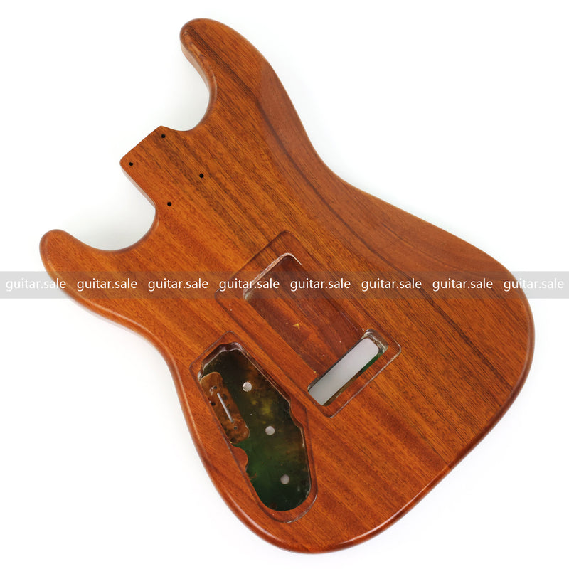 One-of-a-Kind Burl Wood Veneer Epoxy Resin ST Style Electric Guitar Body (SBE-022)