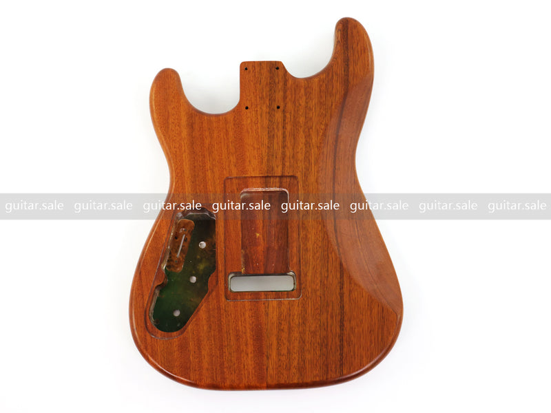 One-of-a-Kind Burl Wood Veneer Epoxy Resin ST Style Electric Guitar Body (SBE-022)