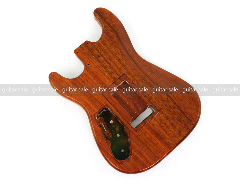 One-of-a-Kind Burl Wood Veneer Epoxy Resin ST Style Electric Guitar Body (SBE-022)