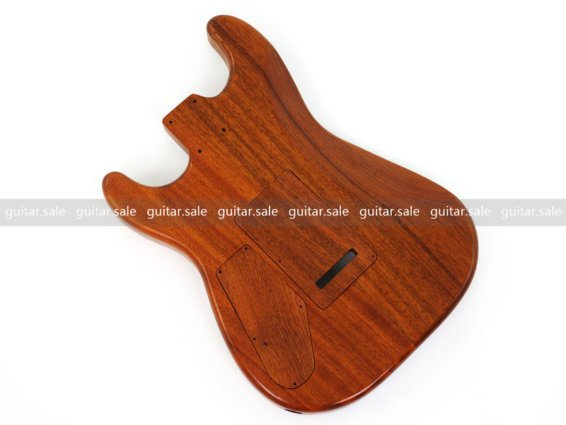 One-of-a-Kind Burl Wood Veneer Epoxy Resin ST Style Electric Guitar Body (SBE-022)