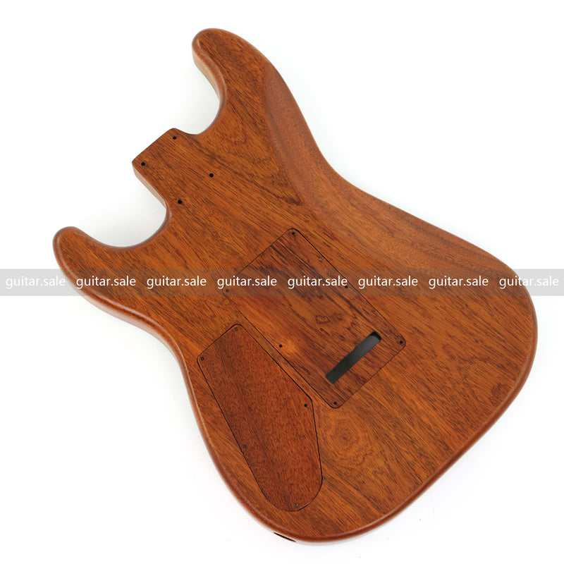 One-of-a-Kind Burl Wood Veneer Epoxy Resin ST Style Electric Guitar Body (SBE-023)