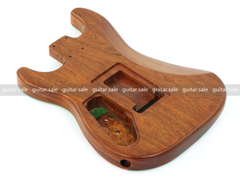 One-of-a-Kind Burl Wood Veneer Epoxy Resin ST Style Electric Guitar Body (SBE-023)
