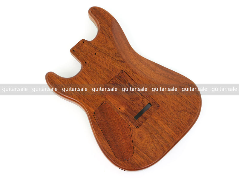 One-of-a-Kind Burl Wood Veneer Epoxy Resin ST Style Electric Guitar Body (SBE-023)