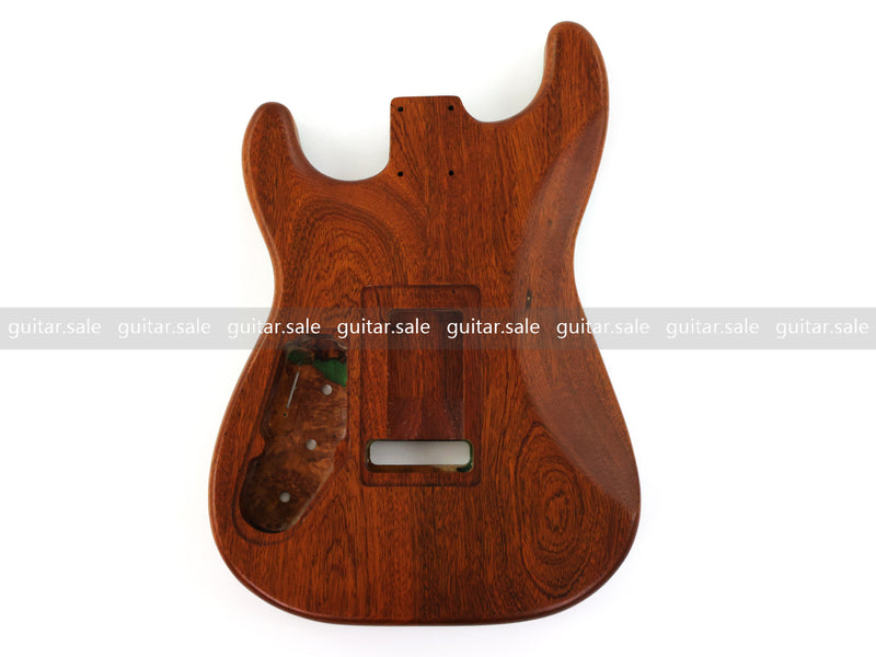 One-of-a-Kind Burl Wood Veneer Epoxy Resin ST Style Electric Guitar Body (SBE-024)