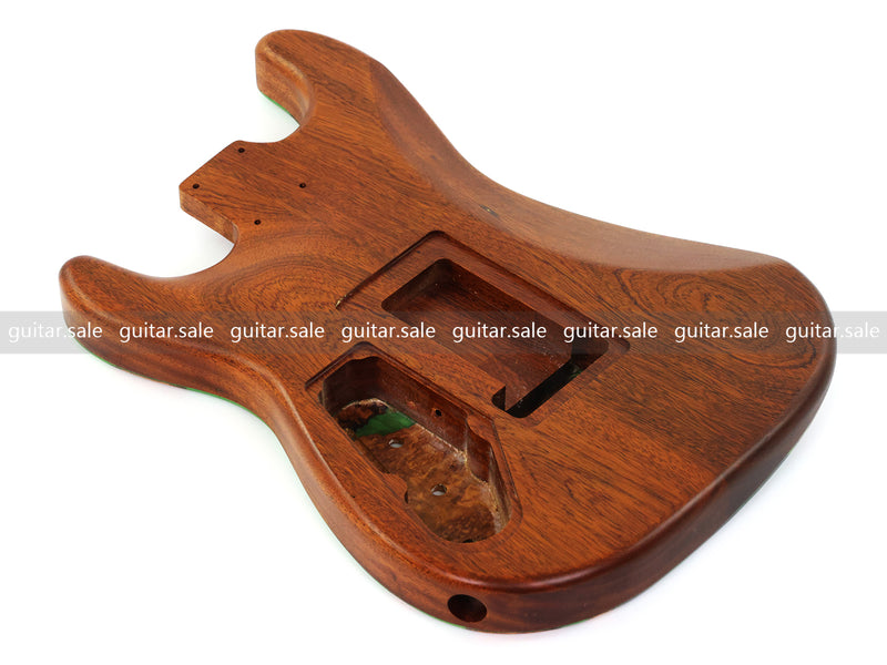 One-of-a-Kind Burl Wood Veneer Epoxy Resin ST Style Electric Guitar Body (SBE-024)