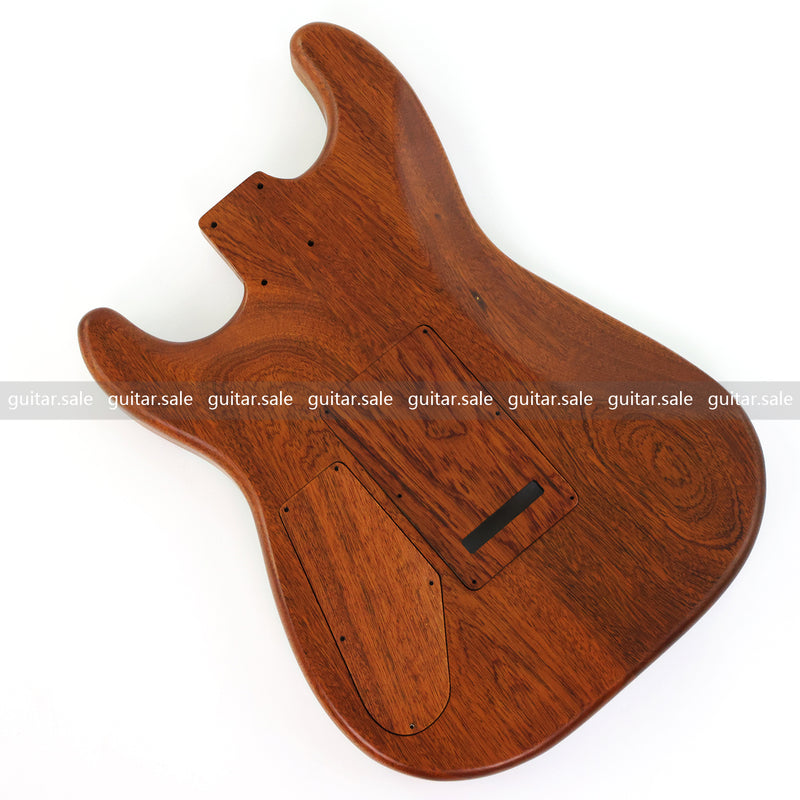 One-of-a-Kind Burl Wood Veneer Epoxy Resin ST Style Electric Guitar Body (SBE-024)