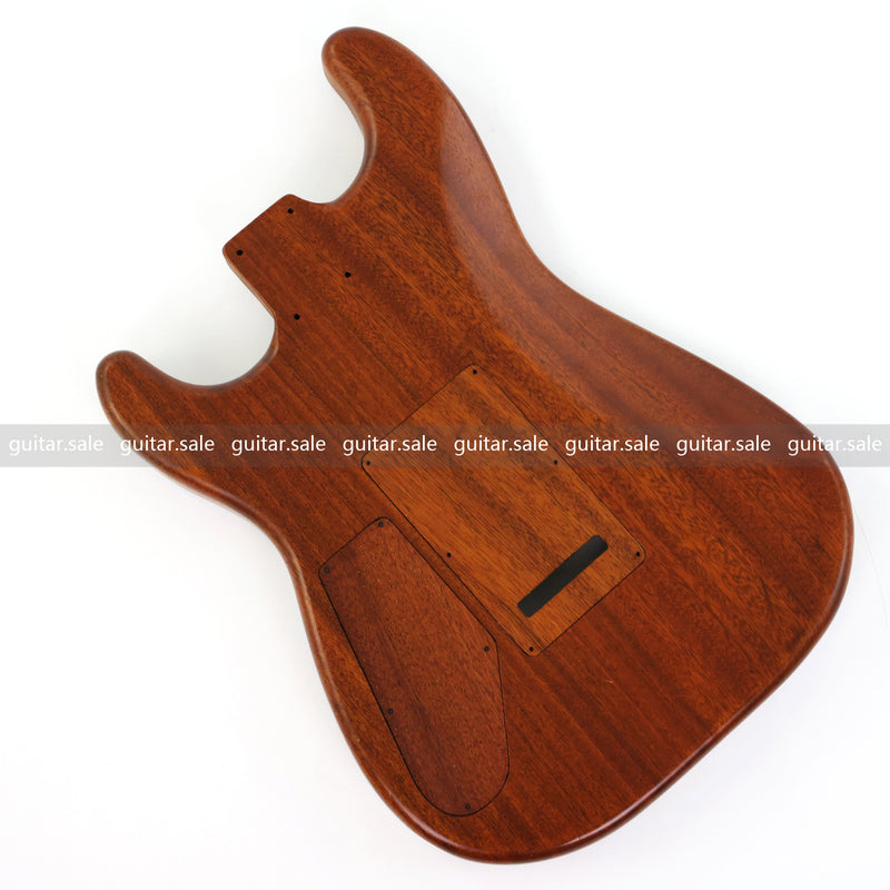One-of-a-Kind Burl Wood Veneer Epoxy Resin ST Style Electric Guitar Body (SBE-026)