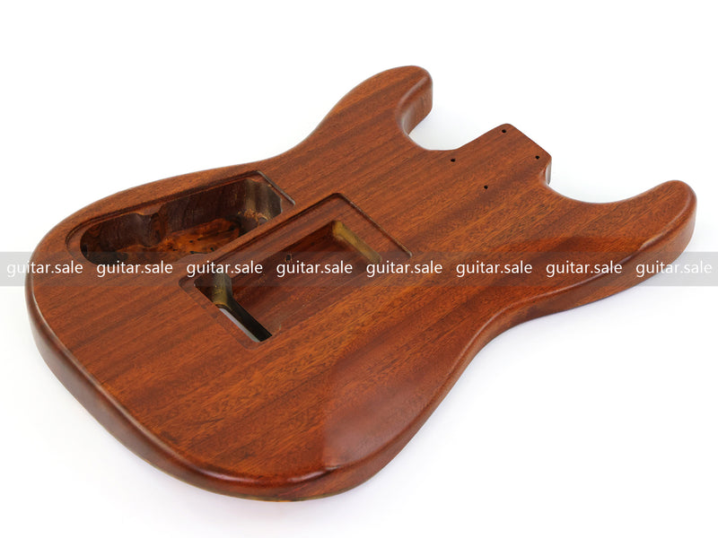 One-of-a-Kind Burl Wood Veneer Epoxy Resin ST Style Electric Guitar Body (SBE-026)