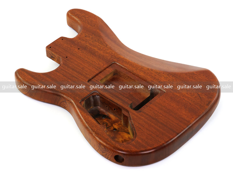 One-of-a-Kind Burl Wood Veneer Epoxy Resin ST Style Electric Guitar Body (SBE-026)