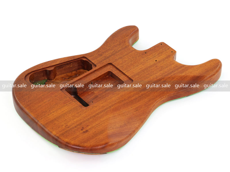One-of-a-Kind Burl Wood Veneer Epoxy Resin ST Style Electric Guitar Body (SBE-027)