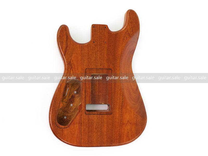 One-of-a-Kind Burl Wood Veneer Epoxy Resin ST Style Electric Guitar Body (SBE-029)