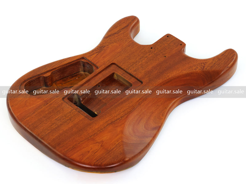 One-of-a-Kind Burl Wood Veneer Epoxy Resin ST Style Electric Guitar Body (SBE-029)