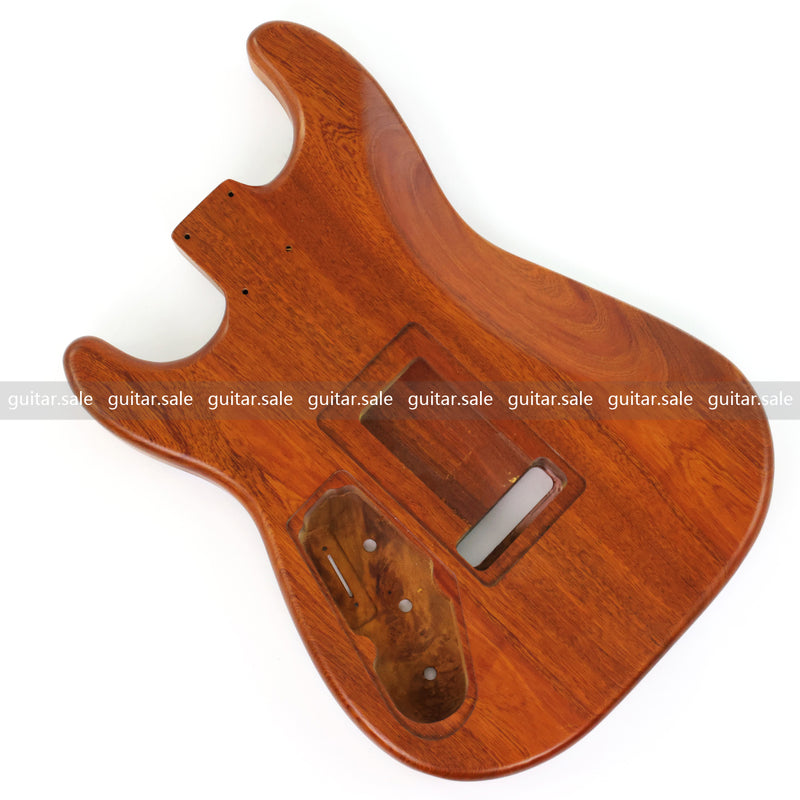 One-of-a-Kind Burl Wood Veneer Epoxy Resin ST Style Electric Guitar Body (SBE-029)
