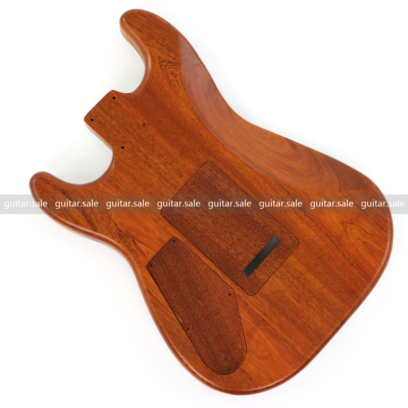 One-of-a-Kind Burl Wood Veneer Epoxy Resin ST Style Electric Guitar Body (SBE-029)